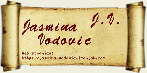 Jasmina Vodović vizit kartica